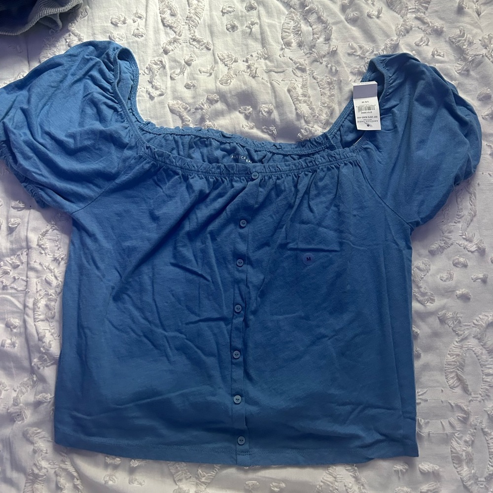 blue american eagle top